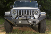 Thumbnail for Rugged Ridge Spartan Front Bumper HCE W/Overrider 18-20 Jeep Wrangler JL/JT