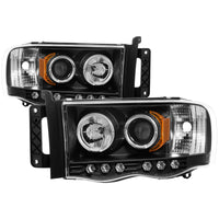 Thumbnail for Spyder Dodge Ram 1500 02-05/Ram 2500 03-05 Projector Headlights LED Halo LED Blk PRO-YD-DR02-HL-BK
