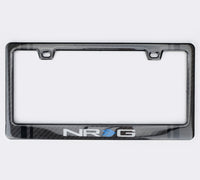 Thumbnail for NRG Carbon License Plate Frame/ Fiber Poly Dip Finish Wet w/ NRG Logo