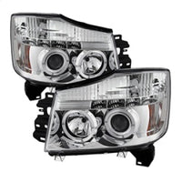 Thumbnail for Spyder Nissan Titan 04-14/Armada 04-07 Projector Headlights LED Halo LED Chrm PRO-YD-NTI04-HL-C