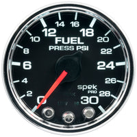 Thumbnail for Autometer Spek-Pro Gauge Fuel Press 2 1/16in 30psi Stepper Motor W/Peak & Warn Blk/Chrm