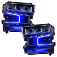 Thumbnail for Oracle 19-21 Chevy Silverado 1500 RGB+W Headlight DRL Upgrade Kit - ColorSHIFT 2 SEE WARRANTY
