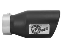 Thumbnail for aFe Power Gas Exhaust Tip Black- 3 in In x 4.5 out X 9 in Long Bolt On (Black)