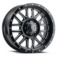 Thumbnail for ICON Alpha 20x9 8x170 0mm Offset 5in BS Gloss Black Milled Spokes Wheel