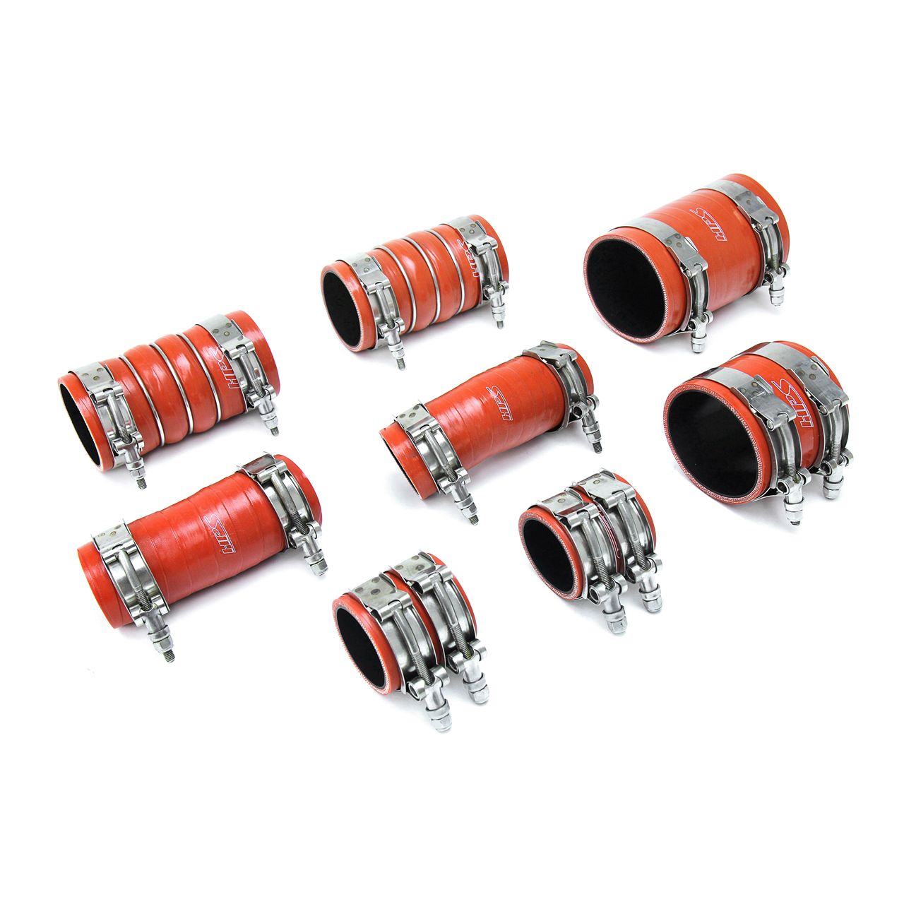 HPS High Temp Aramid Reinforced Silicone Intercooler Hose Boots Kit for Ford 2017-2019 F150 Raptor 3.5L Ecoboost Twin Turbo