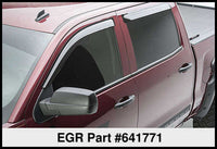 Thumbnail for EGR 14+ Chev Silverado Crew Cab Tape-On Window Visors - Set of 4 (641771)