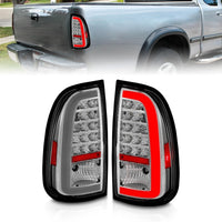 Thumbnail for ANZO 00-06 Toyota Tundra LED Taillights w/ Light Bar Chrome Housing Clear Lens