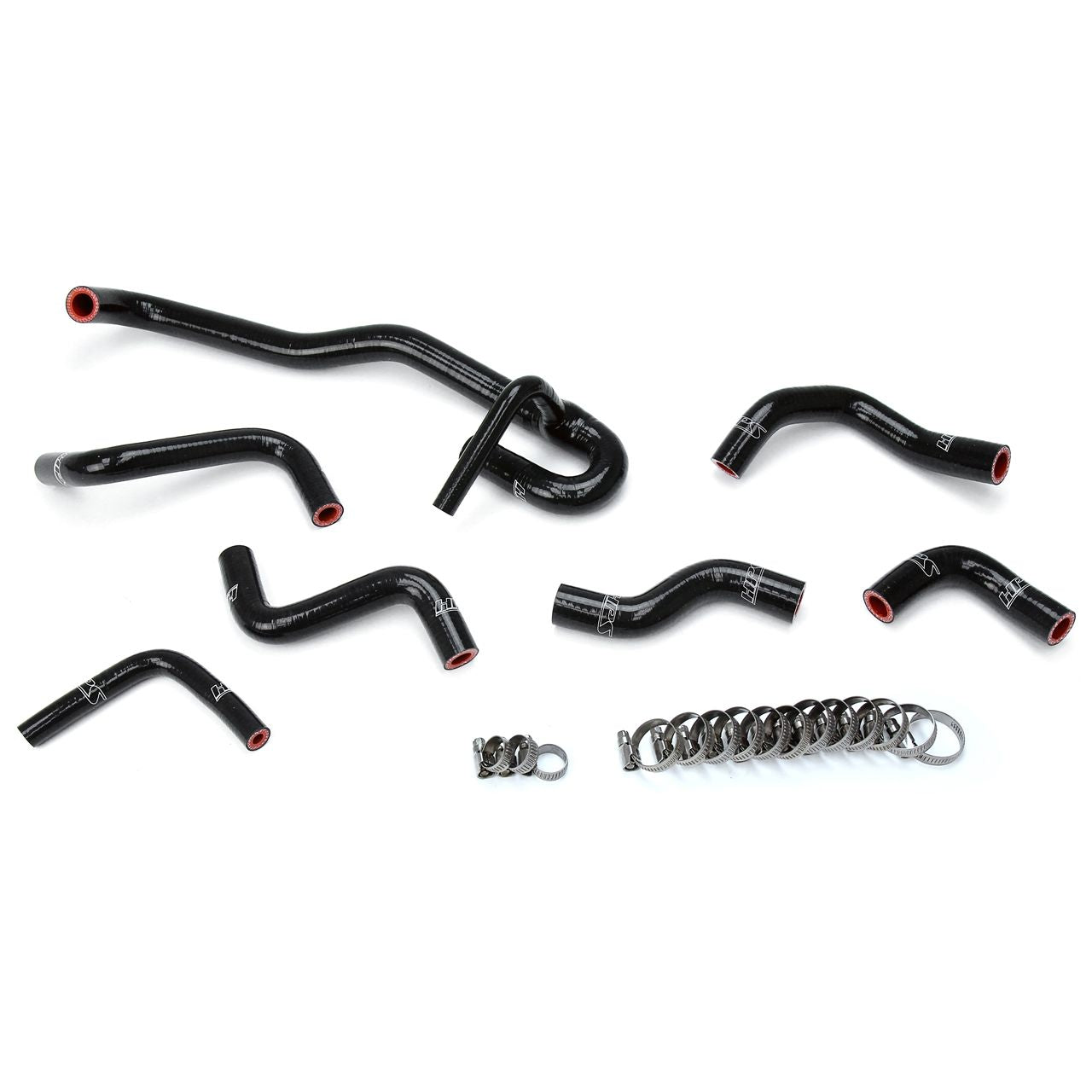 HPS Reinforced Black Silicone Heater Hose Kit Coolant for Toyota 89-92 4Runner 3.0L V6 with Rear Heater Left Hand Drive