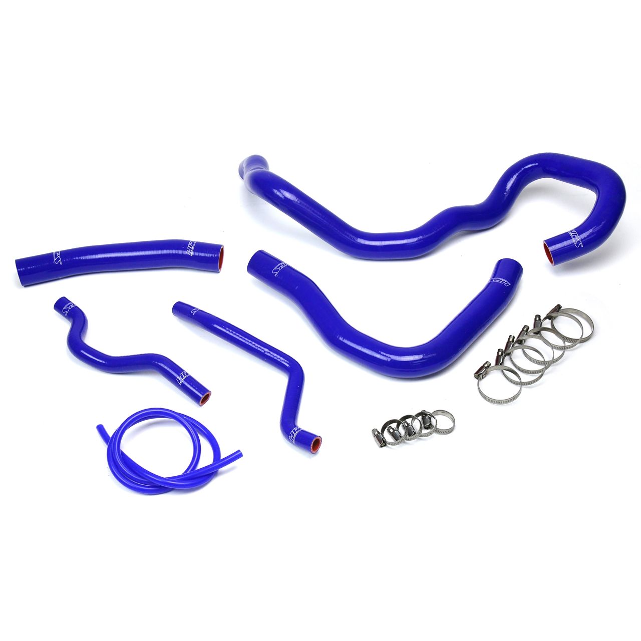 HPS Blue Reinforced Silicone Radiator + Heater Hose Kit for Mitsubishi 08-17 Lancer 2.0L 2.4L DE ES GTS