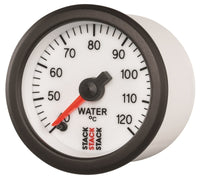Thumbnail for Autometer Stack 52mm 40-120 Deg C 1/8in NPTF Male Pro Stepper Motor Water Temp Gauge - White