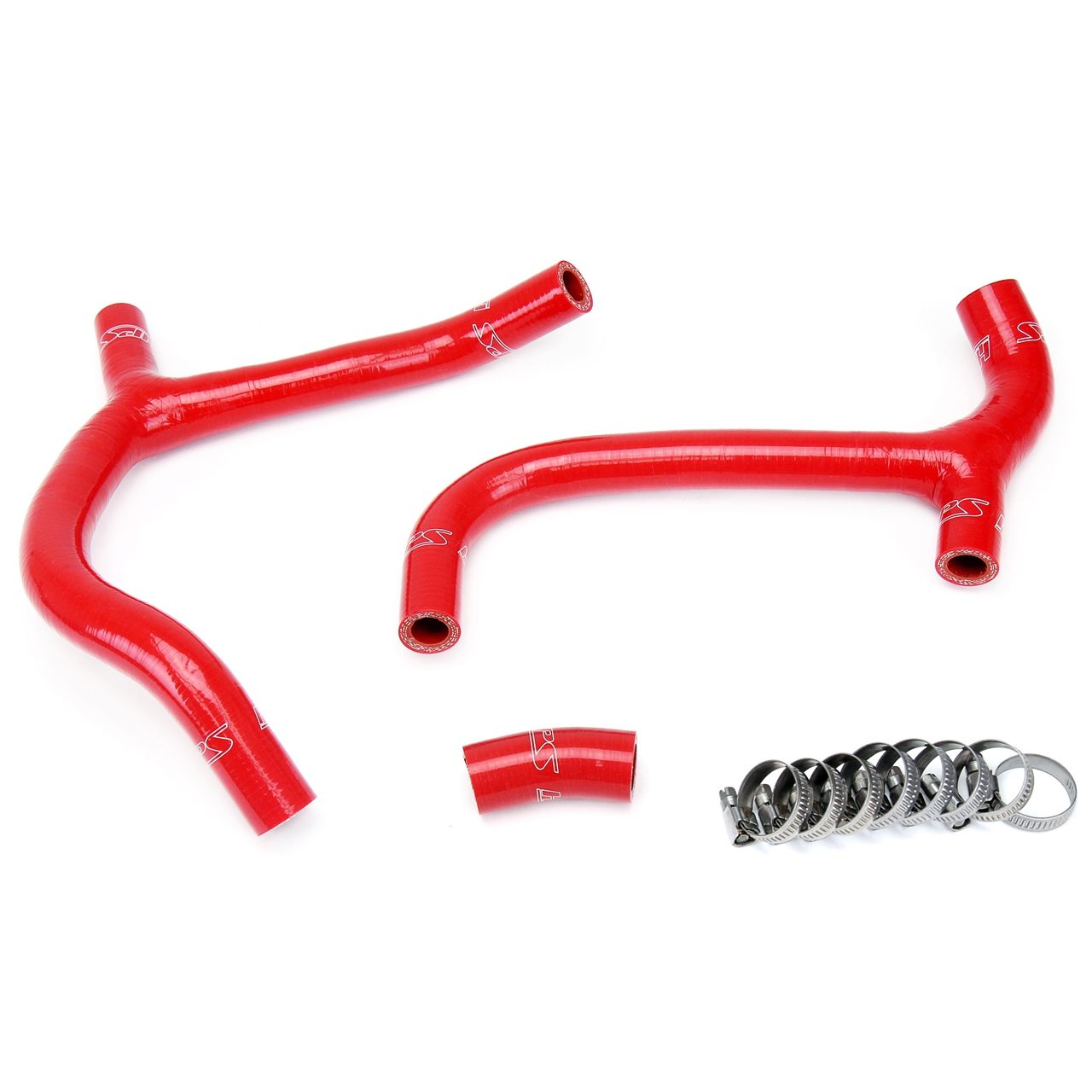 HPS Red Reinforced Silicone Radiator Hose Kit Coolant for Honda 09-12 CRF450R