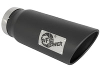 Thumbnail for aFe Power MACH Force-Xp 5in In x 6in Out x 15in L Bolt-On 409 SS Exhaust Tip - Black