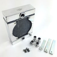 Thumbnail for CSF Universal Drag Race / Tuck Radiator w/9in Spal Fan - 10.5in H x 10in L x 3.6in W