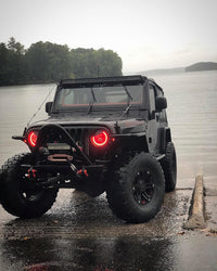 Thumbnail for Oracle 7in High Powered LED Headlights - Black Bezel - Dynamic - Dynamic SEE WARRANTY