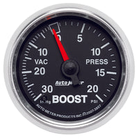 Thumbnail for Autometer GS 52mm 30 in Hg/20 psi Mechanical Vacuum/Boost Gauge