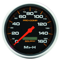 Thumbnail for Autometer Pro-Comp 5in 160mph Electric Speedometer w/ LCD Odometer
