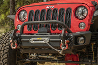 Thumbnail for Rugged Ridge Arcus Front Bumper Tube Overrider Black JK