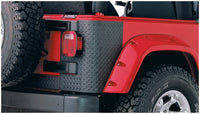 Thumbnail for Bushwacker 97-06 Jeep Wrangler Trail Armor Rear Corners - Black