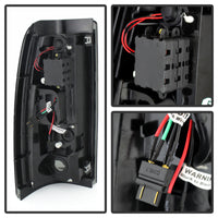 Thumbnail for Spyder Chevy Silverado 1500 99-02 (Not Fit Stepside) LED Tail Lights Blk Smke ALT-YD-CS99-LED-BSM