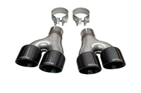 Thumbnail for Corsa 2011-2021 Jeep Grand Cherokee Twin 2.5in Inlet / 4in Outlet Black PVD Pro-Series Tip Kit