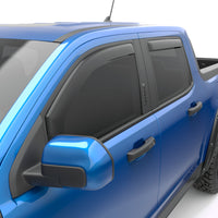 Thumbnail for EGR 2022+ Ford Maverick In Channel Window Visors Front/Rear Set - Matte Black Crew Cab