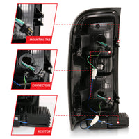 Thumbnail for ANZO 2014-2018 Chevy Silverado 1500 LED Taillights Chrome