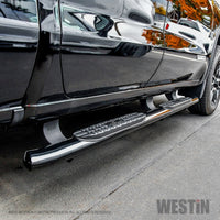 Thumbnail for Westin 19-20 Chevrolet/GMC Silverado/Sierra 1500 Double Cab PRO TRAXX 4 Oval Nerf Step Bars - Black