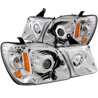Thumbnail for ANZO 1998-2007 Lexus Lx470 Projector Headlights w/ Halo Chrome (CCFL)