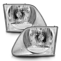 Thumbnail for ANZO 1997-2003 Ford F-150 Crystal Headlights Chrome