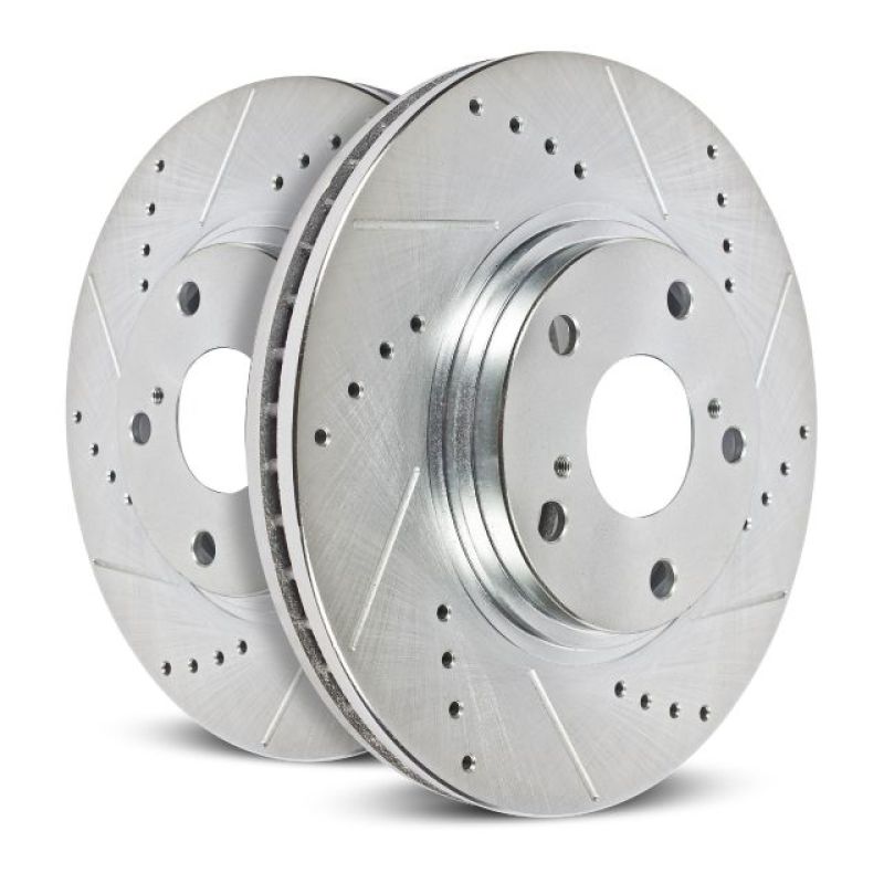 Power Stop 10-13 Kia Forte Front Evolution Drilled & Slotted Rotors - Pair