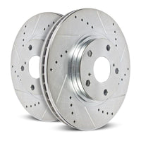 Thumbnail for Power Stop 10-13 Kia Forte Front Evolution Drilled & Slotted Rotors - Pair