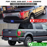 Thumbnail for Spyder Ford F150 2015-2017 Light Bar LED Tail Lights - Black Smoke ALT-YD-FF15015-LBLED-BSM