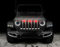 Thumbnail for Oracle Pre-Runner Style LED Grille Kit for Jeep Gladiator JT - Red SEE WARRANTY