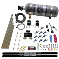 Thumbnail for Nitrous Express 10 Cyl Piranha Nozzle Direct Port Nitrous Kit (250-500HP) w/Composite Bottle