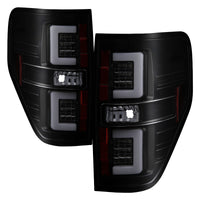 Thumbnail for Spyder 09-14 Ford F150 V2 Light Bar LED Tail Lights - Blk Smoke (ALT-YD-FF15009V2-LBLED-BSM)