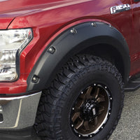 Thumbnail for Bushwacker 17-20 Ford F-250 Super Duty / F-350 Super Duty Pocket Style Flares 4pc - Agate Black Met