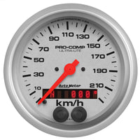Thumbnail for Autometer Ultra-Lite 3-3/8in. 0-225KM/H (GPS) Speedometer Gauge