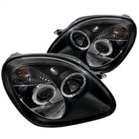 Thumbnail for Spyder Mercedes Benz SLK 98-04 1PC Projector Halogen Model- LED Halo Blk PRO-YD-MBSLK98-1PC-HL-BK