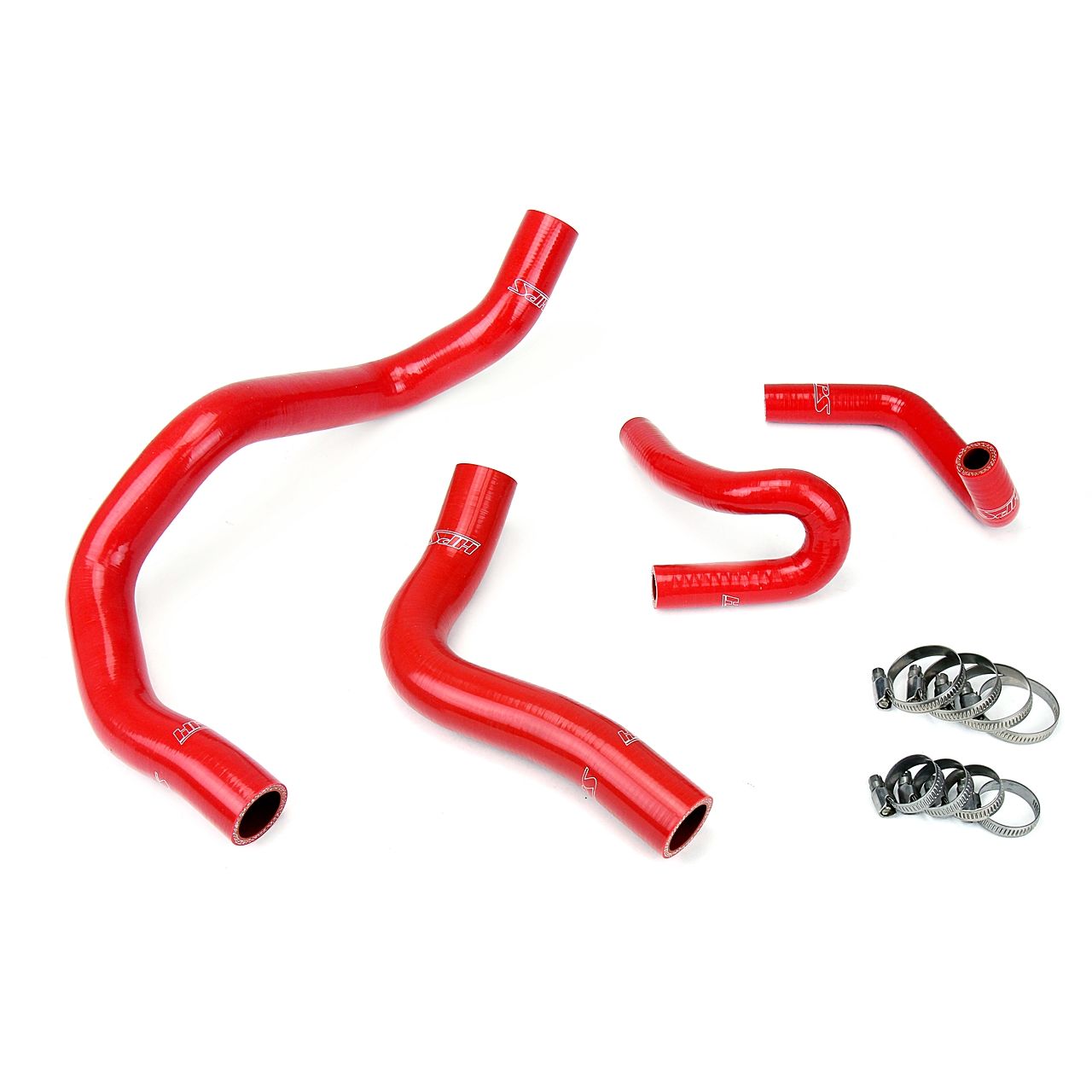 HPS Reinforced Red Silicone Radiator + Heater Hose Kit Coolant for Mazda 99-05 Miata 1.8L
