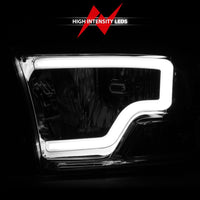 Thumbnail for ANZO 2009-2018 Dodge Ram 1500/ 2500/ 3500 Crystal Headlights w/ Light Bar Chrome Housing