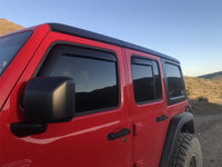 Thumbnail for EGR 2018 Jeep Wrangler JL SlimLine In-Channel WindowVisors Set of 4 - Matte Black