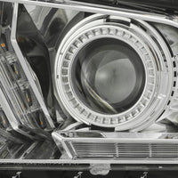 Thumbnail for AlphaRex 10-12 Ford Mustang PRO-Series Projector Headlights Plank Style Chrome w/Top/Bottom DRL