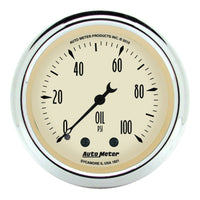 Thumbnail for AutoMeter Gauge Kit 5 Pc. 3-1/8in. & 2-1/16in. Mech. Speedo. Wtmp & Oilp Antq Beige