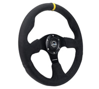 Thumbnail for NRG Reinforced Steering Wheel (320mm) Alcantara Steering Wheel w/ Black Stitching