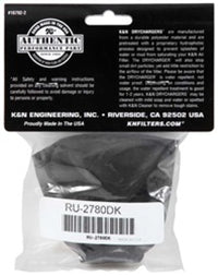 Thumbnail for K&N Air Filter Wrap Black Oval Tapered 3.75in Base I/S Width x 2.5in Top I/S Width x 2.75in H