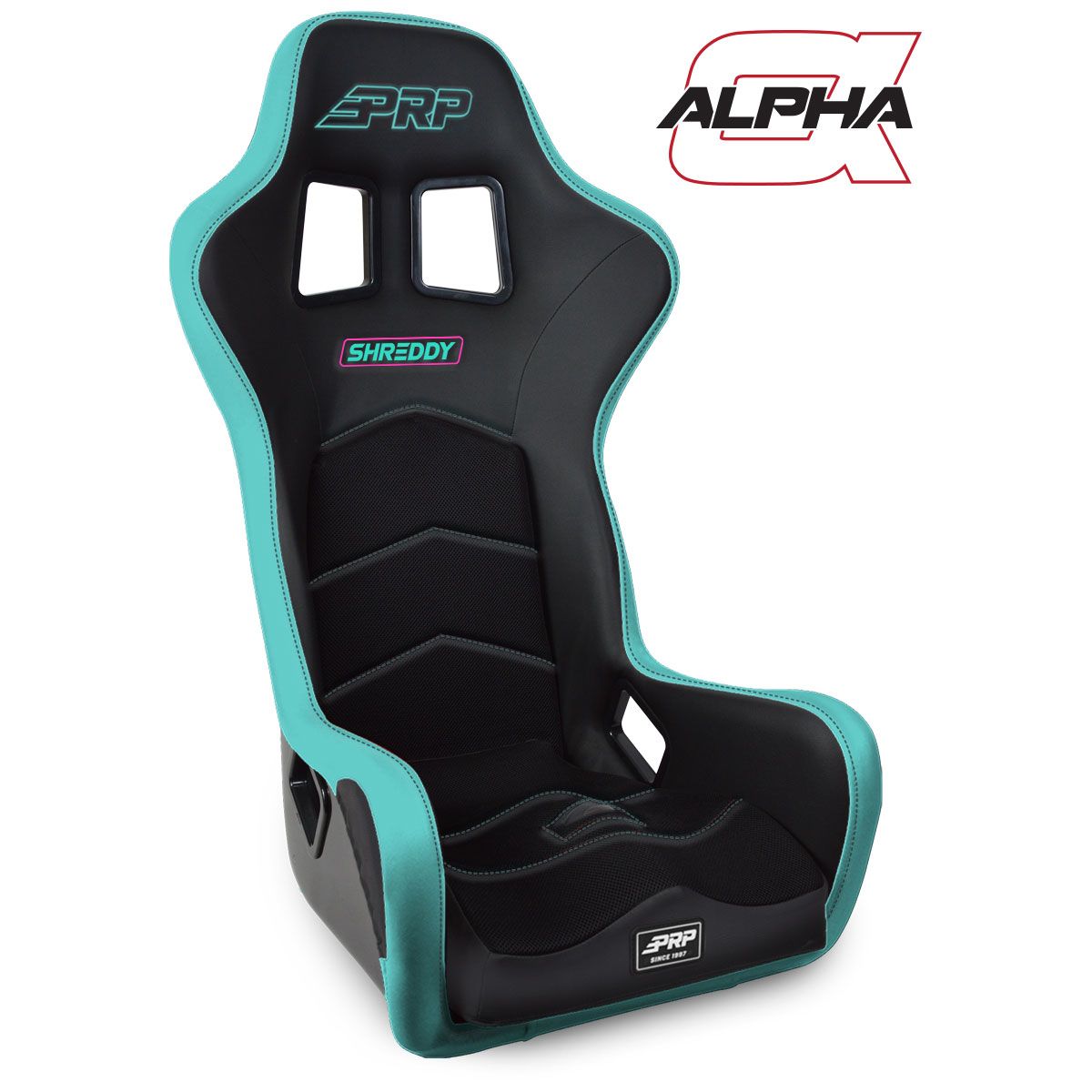 PRP Shreddy Alpha Composite Seat- Black/Teal