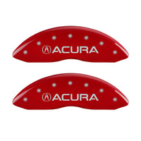 Thumbnail for MGP 4 Caliper Covers Front Acura Rear MDX Red Finish Silver Characters