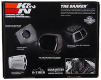 Thumbnail for K&N Street Metal Intake System for 01-16 Harley Davidson Softail/Dyna - Shaker Black