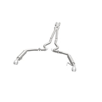 Thumbnail for MagnaFlow Cat Back, SS, 2.5in, Competition, Dual Split Polished 4.5in Tips 2015 Ford Mustang V6 3.7L