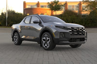 Thumbnail for Rally Armor 22-25 Hyundai Santa Cruz Black Mud Flap w/Grey Logo